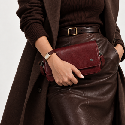 Jena Burgundy – Dames Schoudertas
