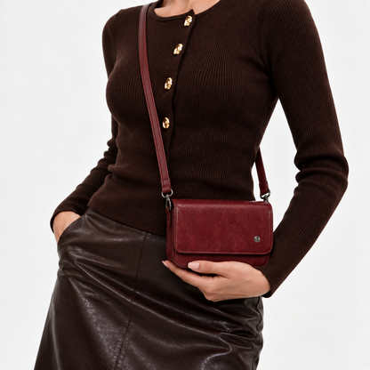 Jena Burgundy – Dames Schoudertas