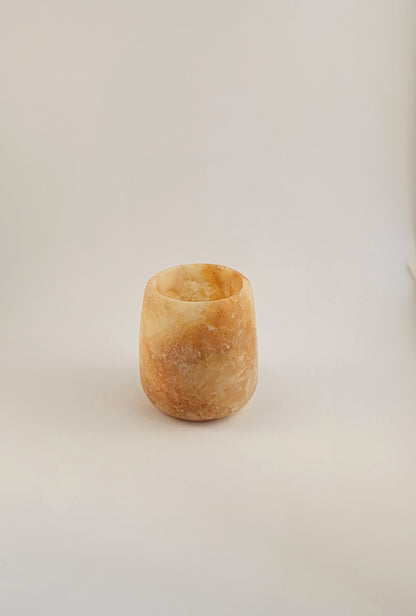 Natuursteen Waxinelichthouder 7 cm – Alabaster  Luce Intima
