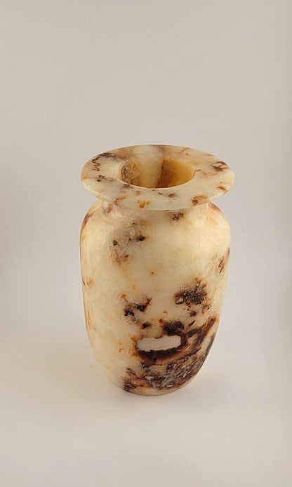 Natuursteen Windlicht 15 cm – Alabaster Luce di Marmo