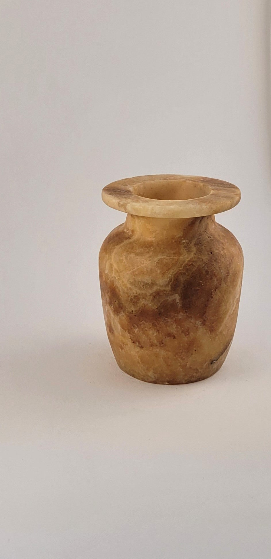 Natuursteen Waxinelichthouder 9,5 cm – Alabaster Aura di Luce