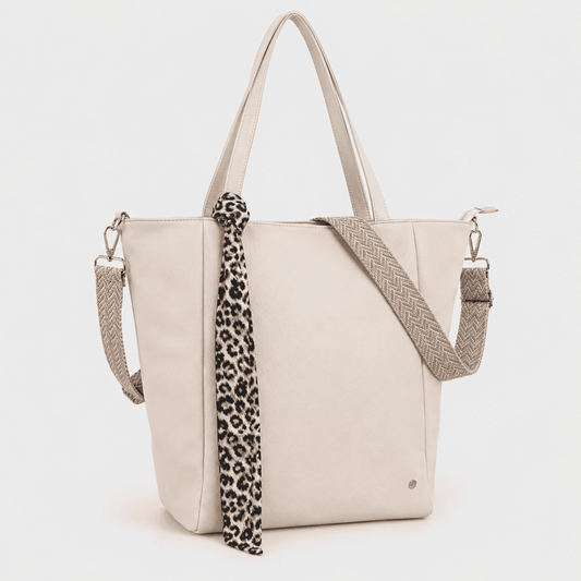 Macon – Dames Shopper Naturel met Sjaaltje