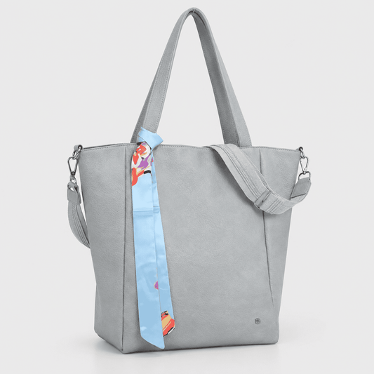 Macon – Dames Shopper Sky Blue met Sjaaltje