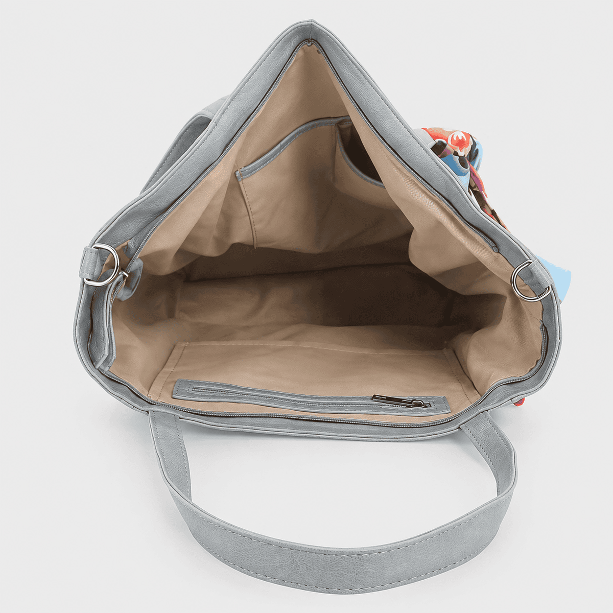 Macon – Dames Shopper Sky Blue met Sjaaltje