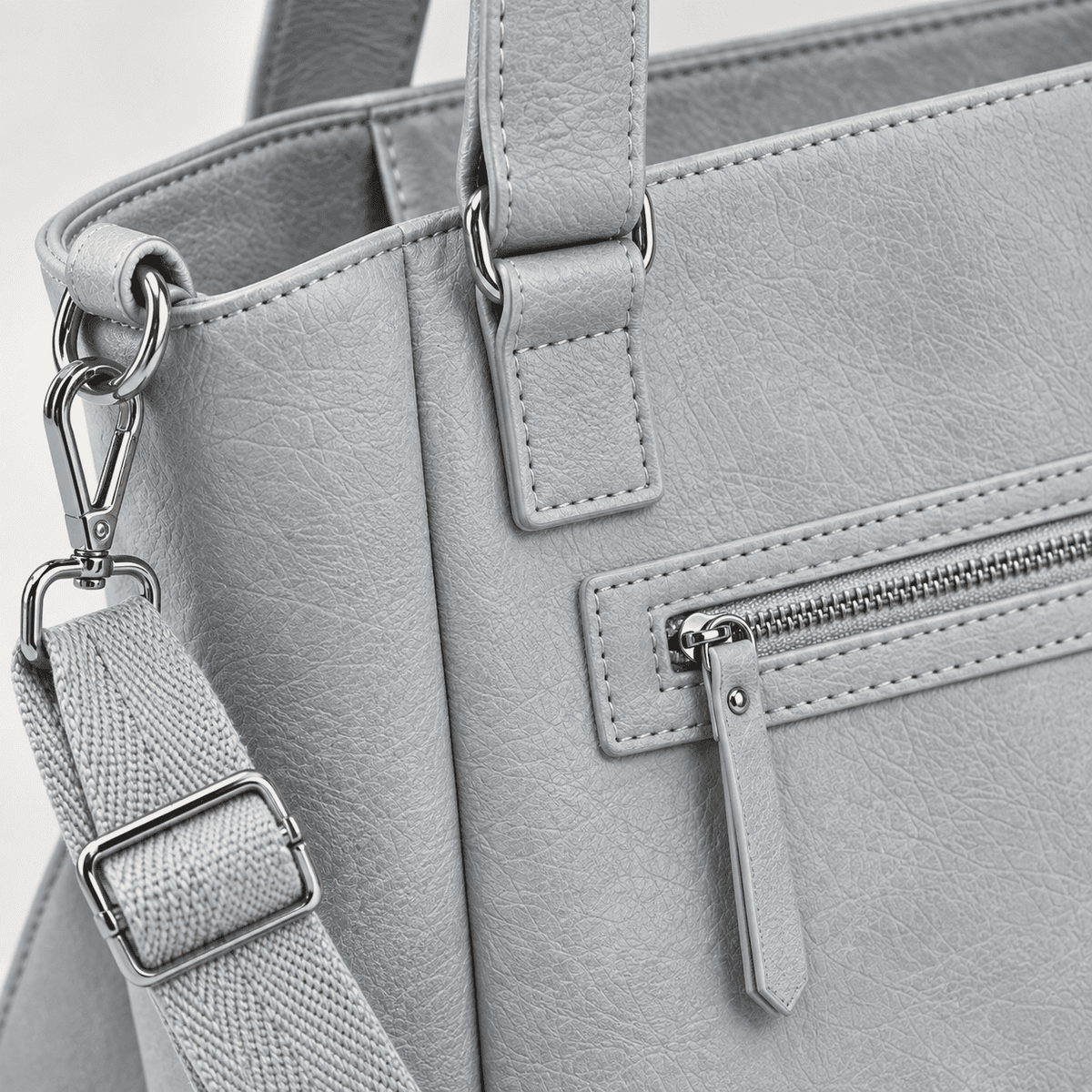 Macon – Dames Shopper Sky Blue met Sjaaltje