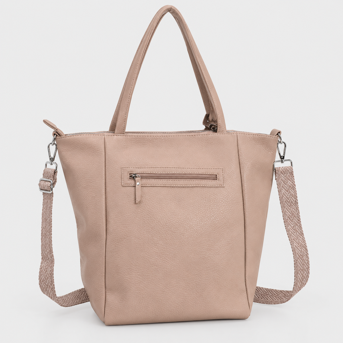 Macon – Dames Shopper Vintage Roze met Sjaaltje