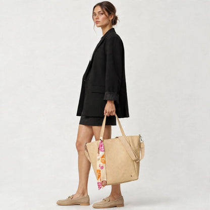 Macon – Dames Shopper Geel met Sjaaltje