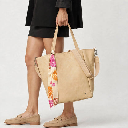 Macon – Dames Shopper Geel met Sjaaltje