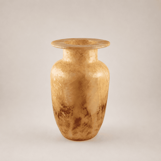 Luce Antica – Alabaster Natuursteen Windlicht 19 cm