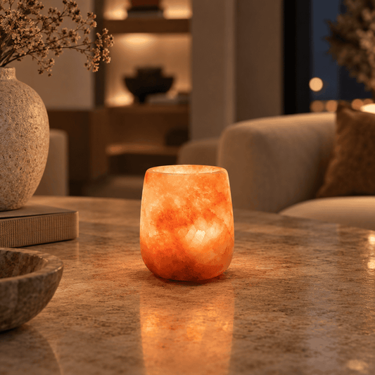Luce Intima – Alabaster Natuursteen Waxinelichthouder 7 cm
