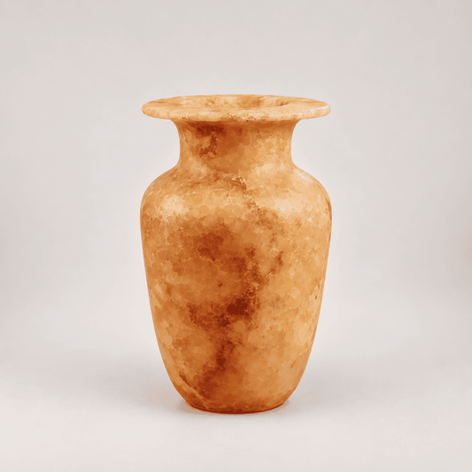 Fiamma Dorata – Alabaster Natuursteen Windlicht 19 cm