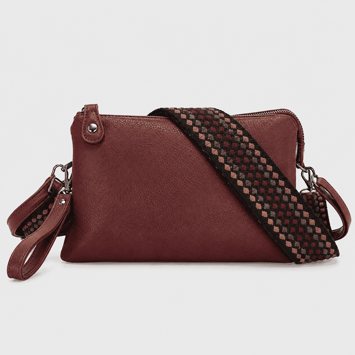 New York – Dames Schoudertas Burgundy 3-in-1