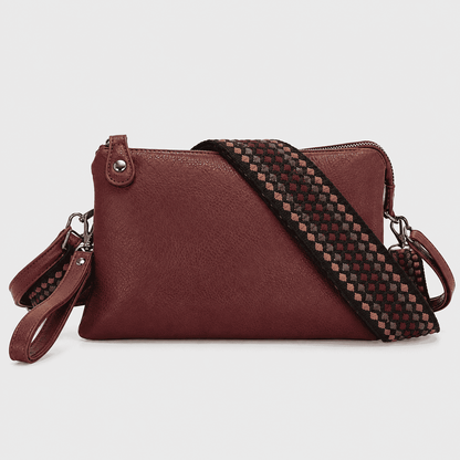 New York – Dames Schoudertas Burgundy 3-in-1