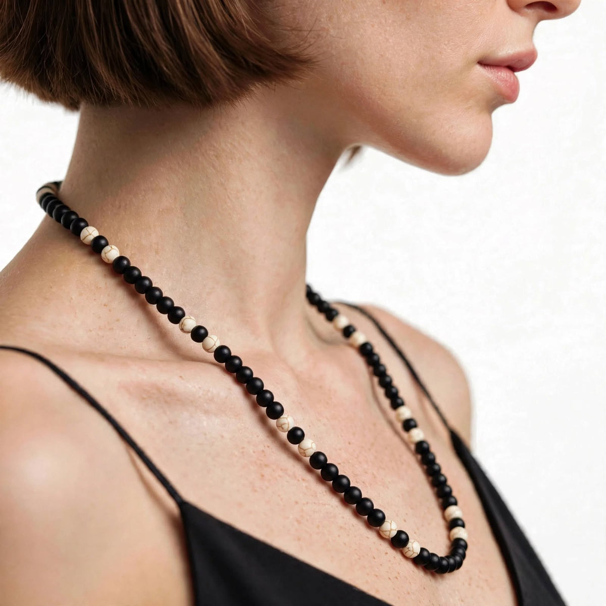 Noir Ivoire – Edelstenen Damesketting