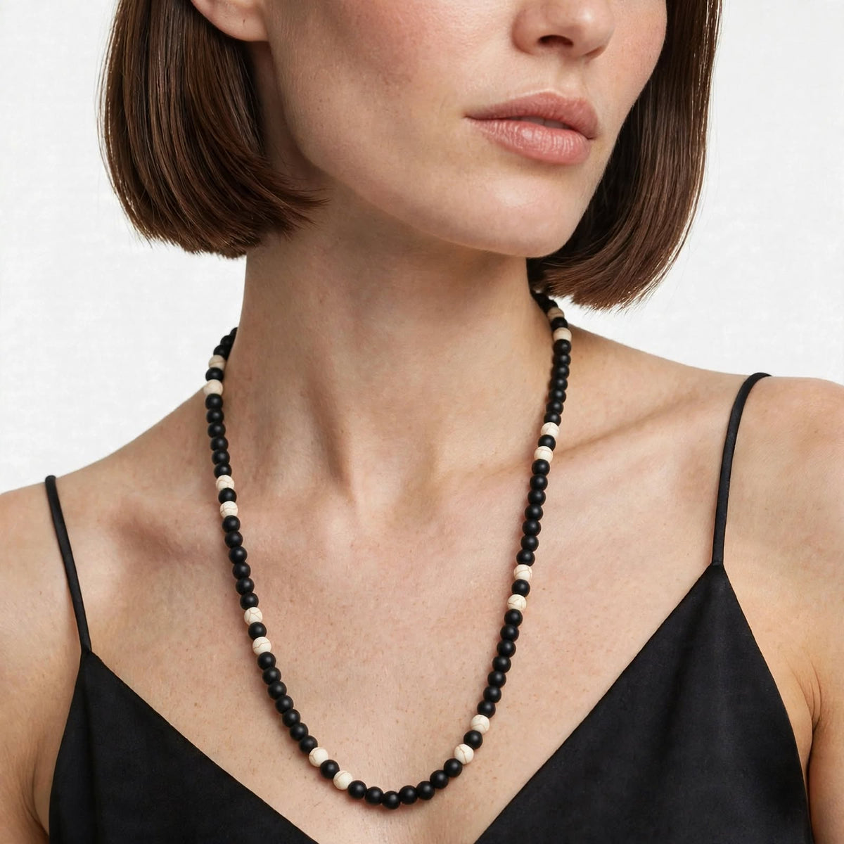 Noir Ivoire – Edelstenen Damesketting
