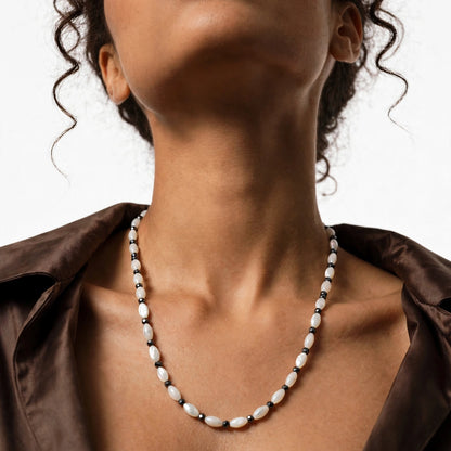 Perle Nocturne – Dames Mother of Pearl Ketting