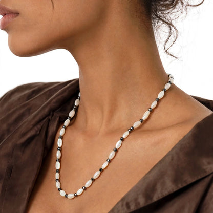 Perle Nocturne – Dames Mother of Pearl Ketting