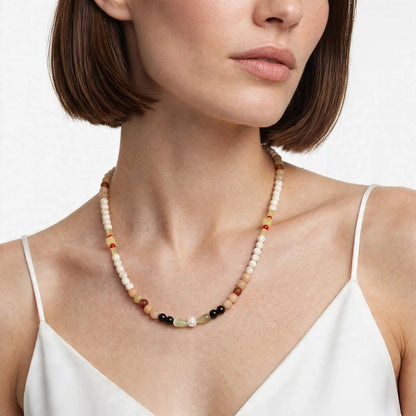 Perles de Sable – Dames Edelsteen Ketting