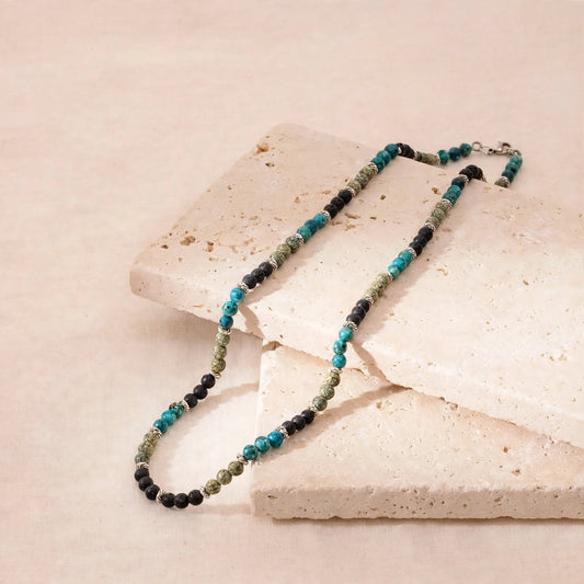Terra Verde Eleganza – Dames Edelsteen Ketting