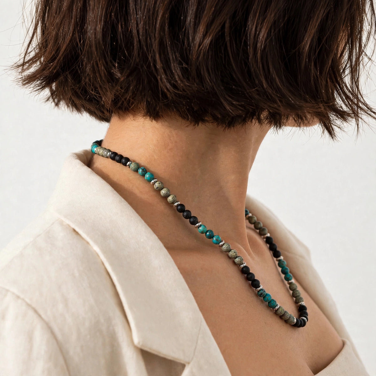 Terra Verde Eleganza – Dames Edelsteen Ketting