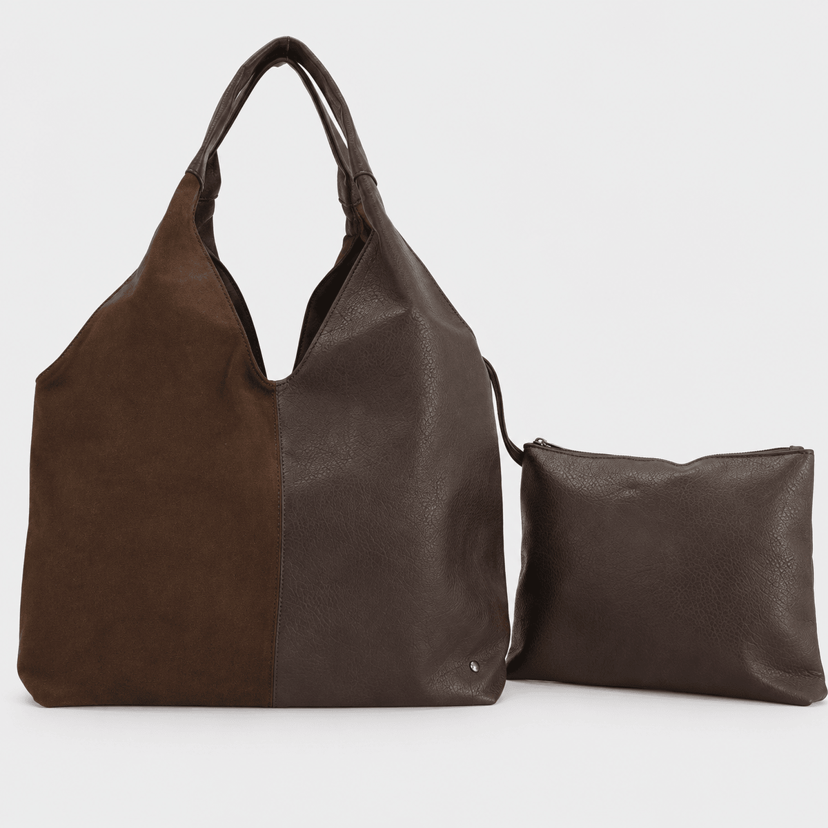 Turnhout Bruin – Dames Hobo Shopper & Schoudertas met Etui