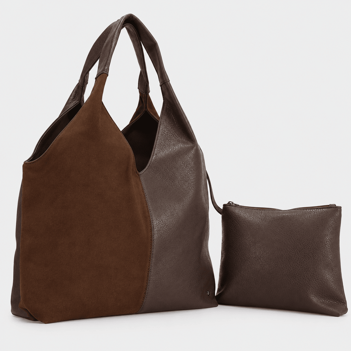 Turnhout Bruin – Dames Hobo Shopper & Schoudertas met Etui