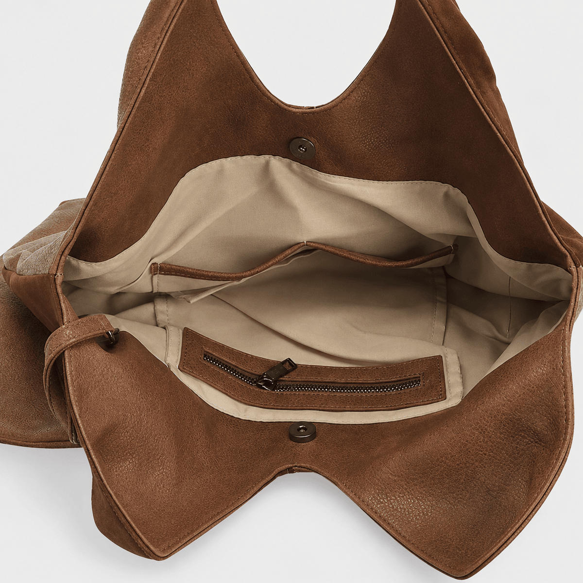Turnhout Camel – Dames Hobo Shopper & Schoudertas met Etui