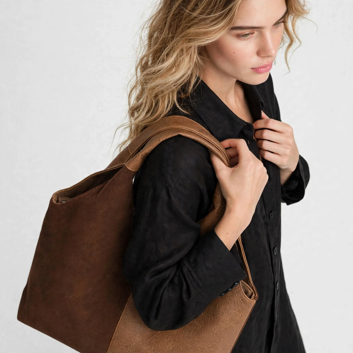 Turnhout Camel – Dames Hobo Shopper & Schoudertas met Etui
