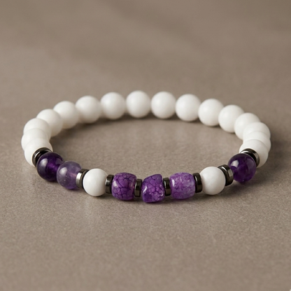 Bracciale Viola Bianca