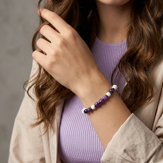 Bracciale Viola Bianca