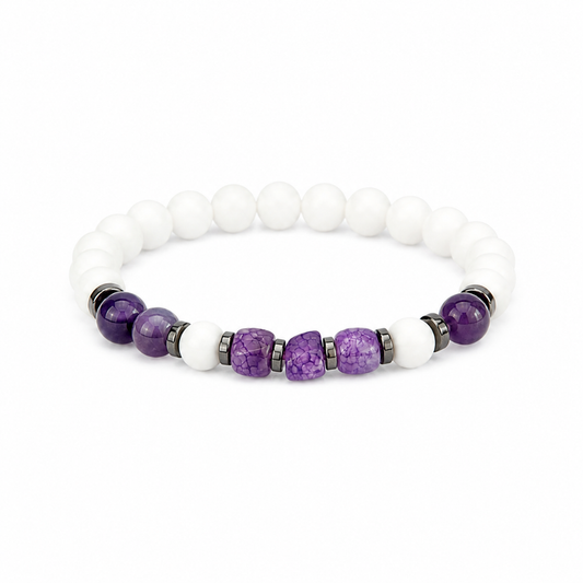 Bracciale Viola Bianca