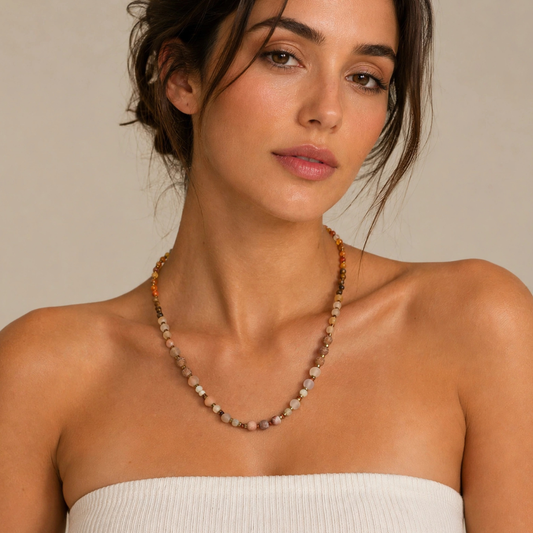Sabbia Rosa – Edelstenen Damesketting