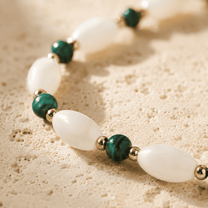 Edelsteen ketting Élégance Vert Émeraude