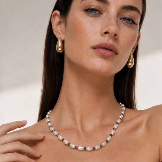 Perle Nocturne – Dames Mother of Pearl Ketting