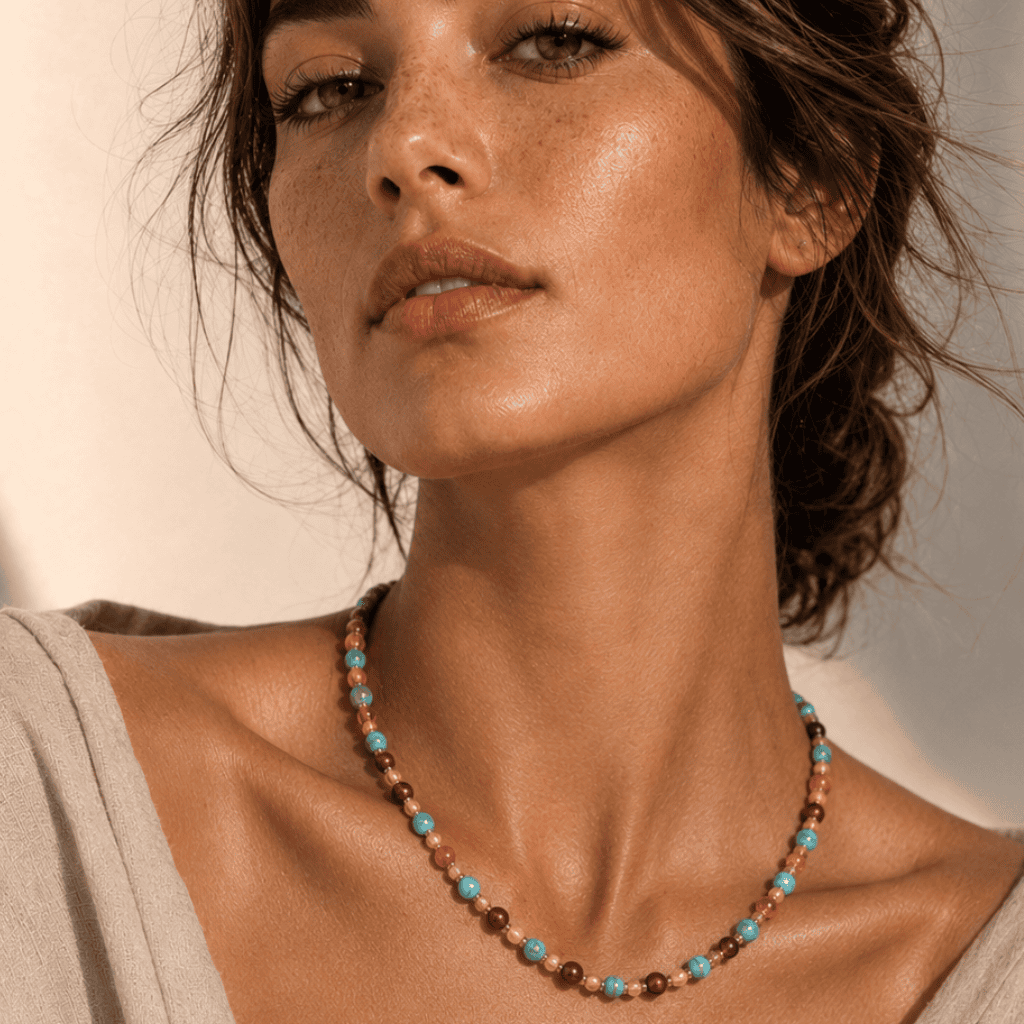 Désert Coloré – Dames Edelsteen Ketting