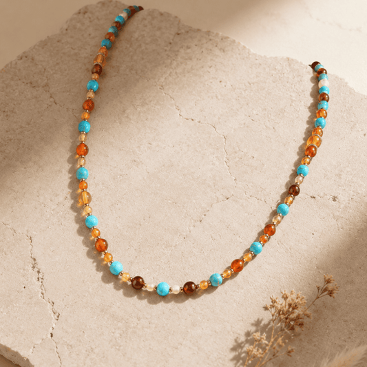 Désert Coloré – Dames Edelsteen Ketting