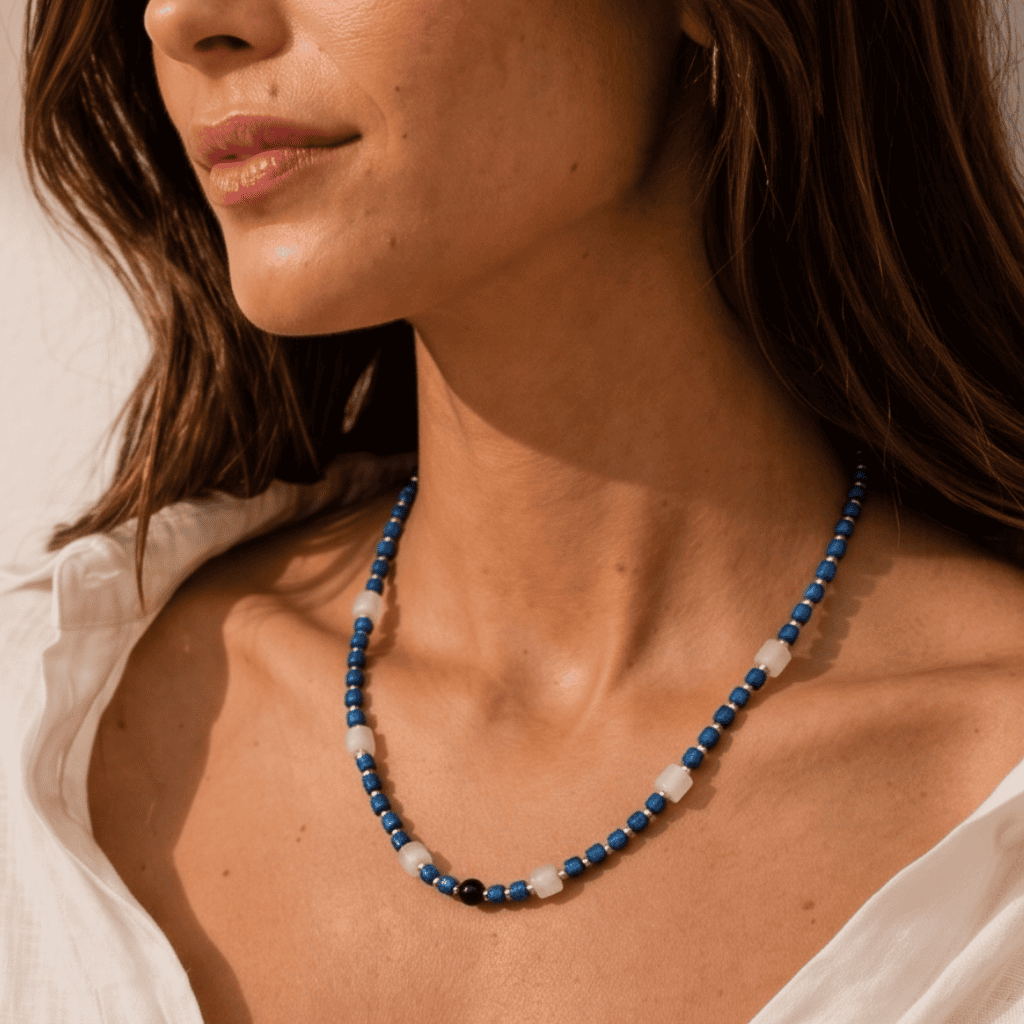 Edelsteen ketting  - Bleu de Nuit
