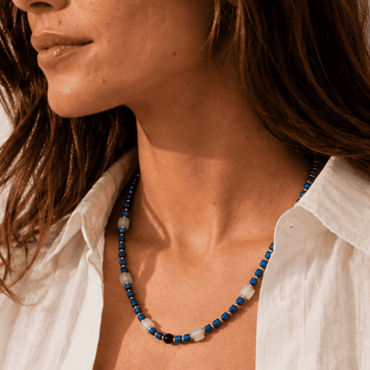 Bleu de Nuit – Dames Edelsteen Ketting