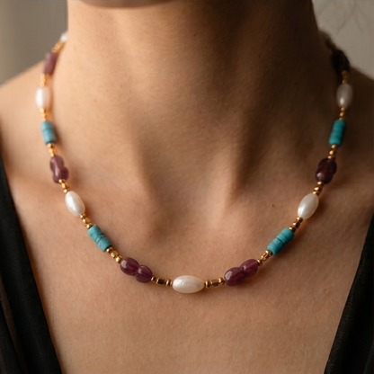 Edelsteen ketting – Riviera Nomade