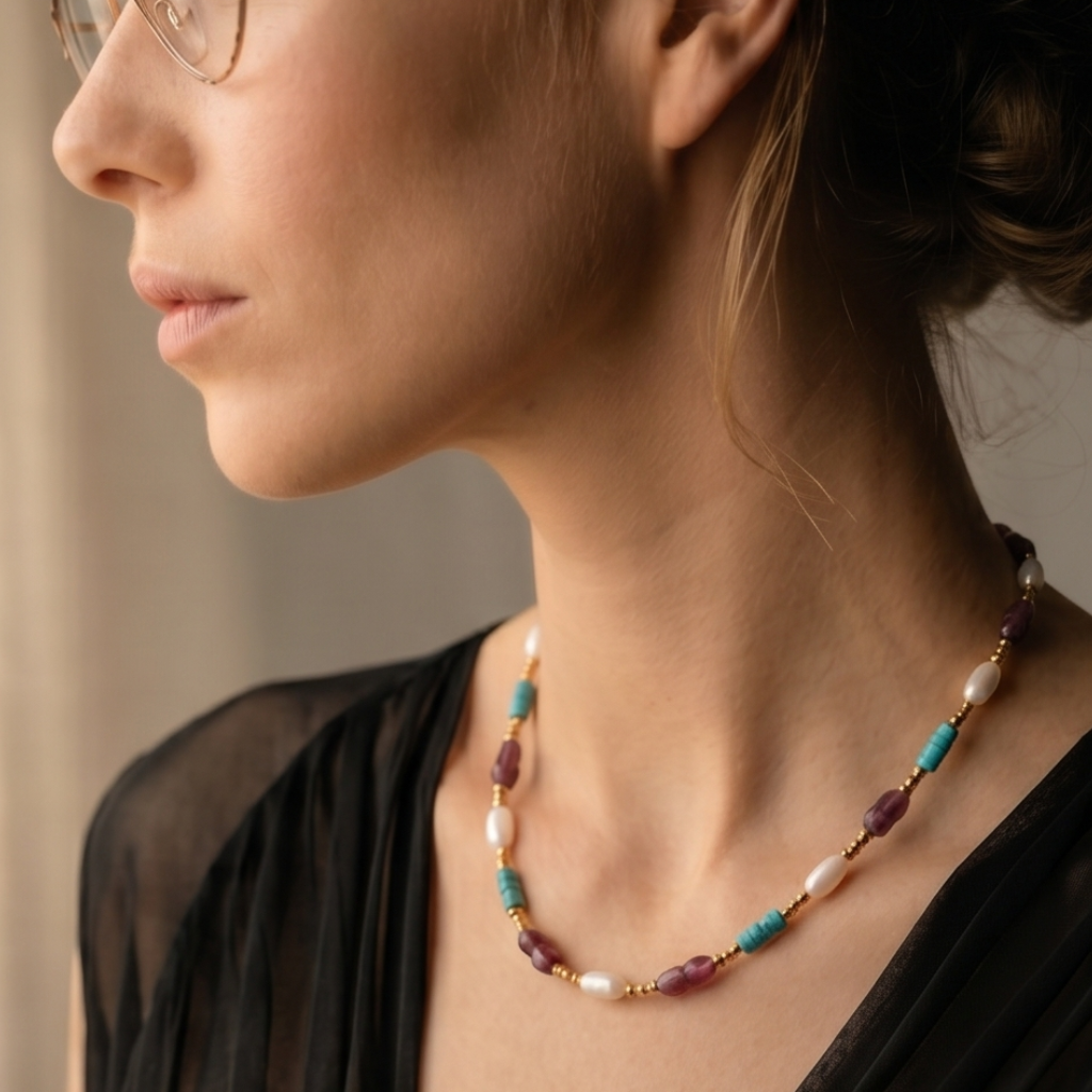 Edelsteen ketting – Riviera Nomade