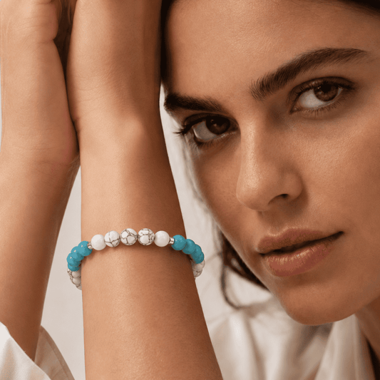 Bracciale Azzurro – Unisex Edelsteen Armband