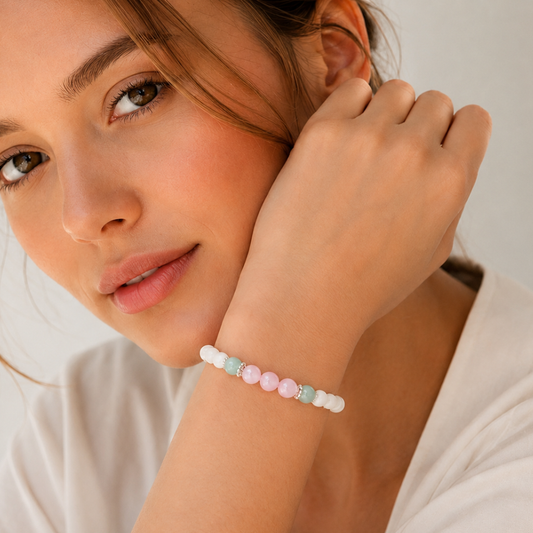 Blush Harmony – Dames Edelsteen Armband
