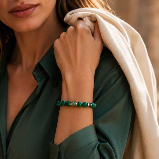 Emerald Night – Dames Edelsteen Armband