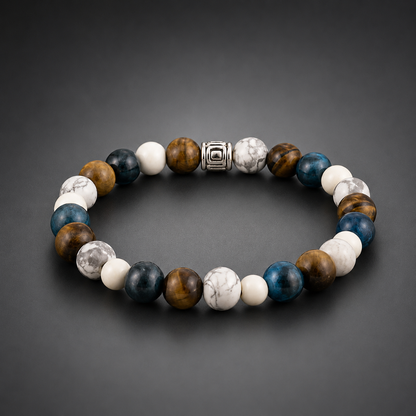 Tigre e Cielo - 8 & 6 mm Edelstenen Armband
