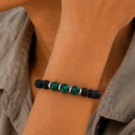 Forêt Noire – Heren Edelsteen Armband