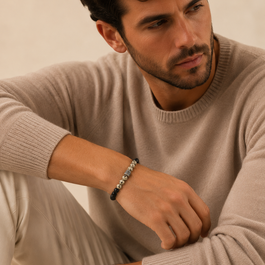 Pietra Notte – Heren Edelsteen Armband