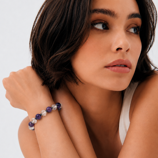Améthyste Lumière – Dames Edelsteen Armband