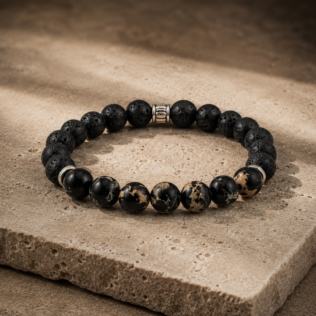Volcano Night 8mm Armband