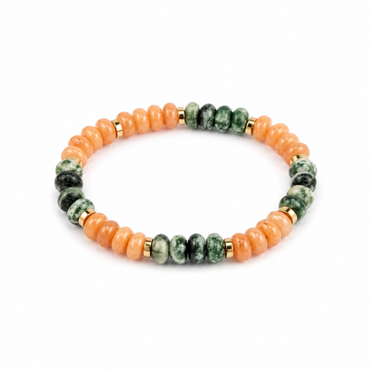 Arancio Verde – Dames Edelsteen Armband