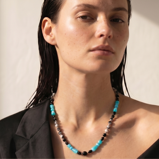 Bleu Nocturne – Edelstenen Damesketting